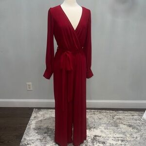 Fashion Nova Red Jumpsuit